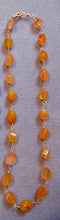 Load image into Gallery viewer, Peach Aventurine Ancient Roman reproduction necklace
