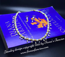 Load image into Gallery viewer, Claire Fraser’s Pearl Bridal Necklace (book version) Outlander fan gift wedding jewelry
