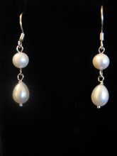 Load image into Gallery viewer, Freshwater pearl drop earrings in sterling silver or 14k gold-filled

