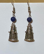 Load image into Gallery viewer, Dalek alien robot Doctor Who fandom earrings
