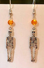 Load image into Gallery viewer, Spooky Skeleton cute Halloween earrings

