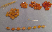 Load image into Gallery viewer, Peach Aventurine Ancient Roman reproduction necklace
